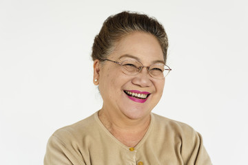 Studio portrait of an Asian woman