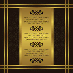 Original invitation on luxury background. Can be used as wedding invitation