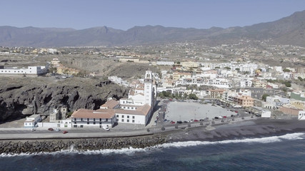 Tenerife coastline aerial view, Spain