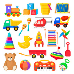 Fototapeta premium Baby toy set
