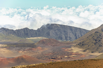 View on crater on top of Haleakala volcano, Maui