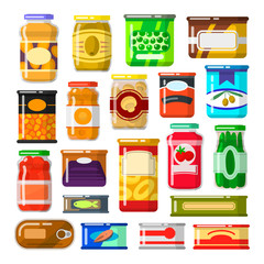 Canned goods set