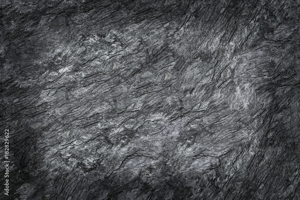 Poster black stone texture with shadow for pattern and background