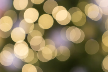 bokeh of golden and silver shimmer balls