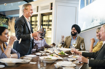 Business People Dining Together Concept