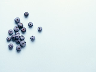 Blueberry background copy space