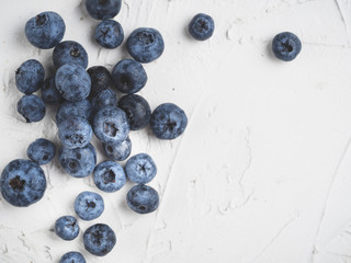 Blueberry background copy space