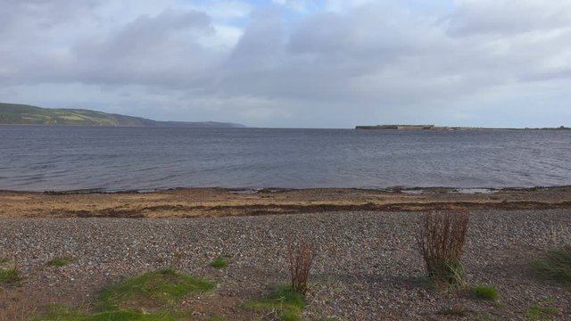Shore of Chanonry Point in Scotland, near Inverness
