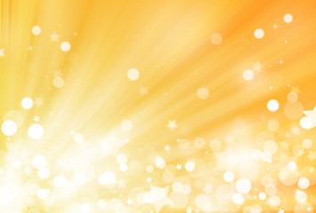 Gold glitter sparkles defocused rays lights bokeh radial abstract background/texture.