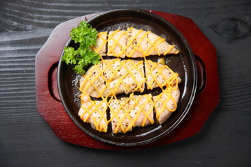 Top Shot Of Basil Chicken Tenders 
