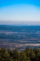 Vista de la contaminación sobre Madrid