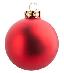 Christmas ball isolated with clipping path