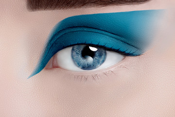 Woman eye with beautiful makeup