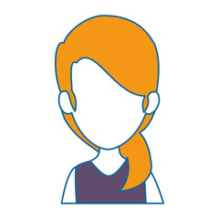 beautiful businesswoman avatar character vector illustration design