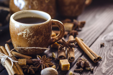 coffee with spices