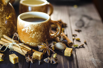 coffee with spices