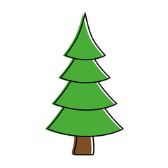 christmas tree isolated icon vector illustration design