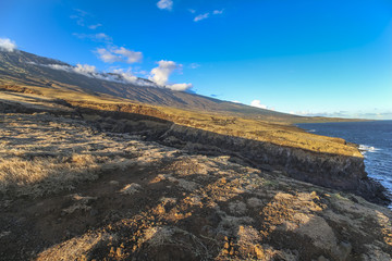 Beautiful landscape on south coastal road, Maui, Hawaii