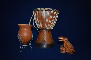 African music instument drums bongo djembe