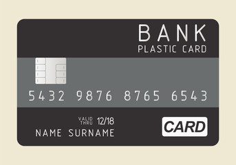 Black bank credit card