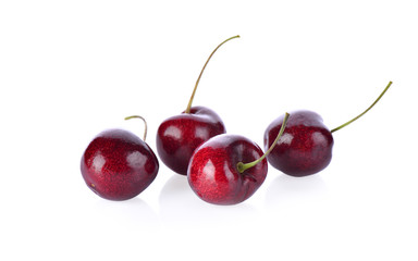 cherry on white background