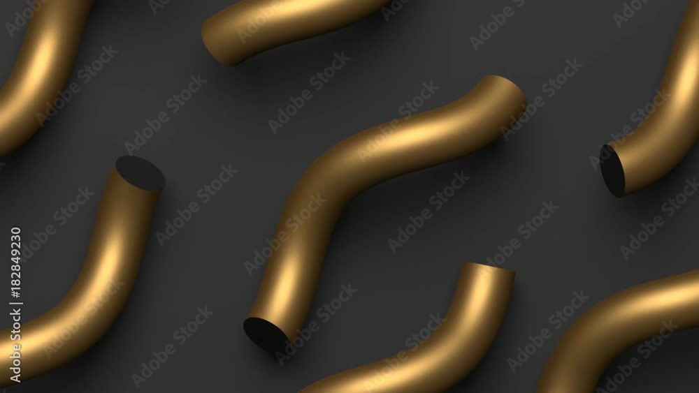 Poster abstract 3d rendering of geometric shapes. computer generated loop animation. modern background, sea