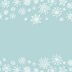 Simple christmas background with snowflakes.