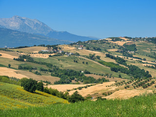 Landscape near Teramo (Abruzzi) at summer