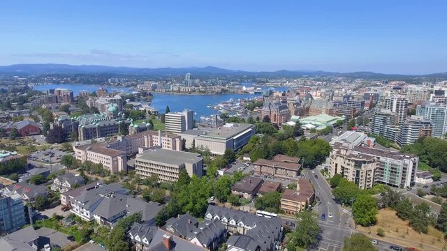 Victoria, Vancouver Island. Beautiful aerial view