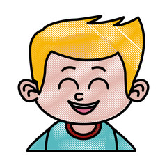 Cute boy cartoon icon vector illustration graphic design