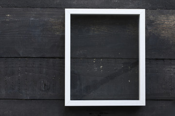 Wooden Texture Wall and Picture Frame