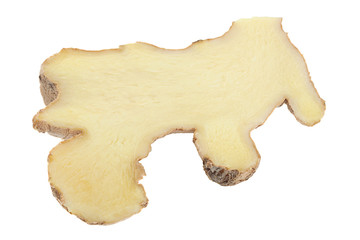 Ginger spice on white