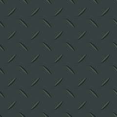 Metal texture seamless pattern with sample in swatches panel. Steel surface background.