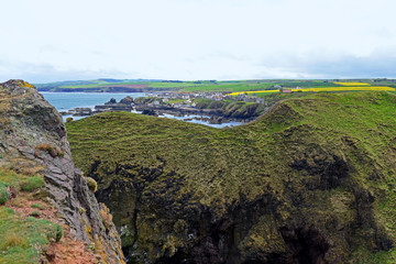 Blick auf St.Abbs in Schottland