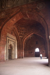Fototapeta na wymiar Rajastan Travel,Jawab Masjid and Agra Fort. Agra, India, 2011, December, 31th