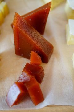 Quince Paste On A Gourmet Cheese Board