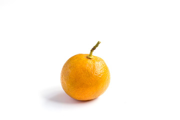 Orange color of Kumquat on white background