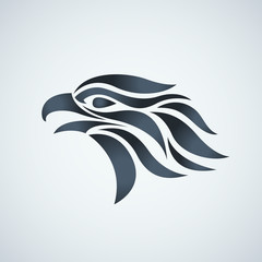 Hawk vector logo icon illustration