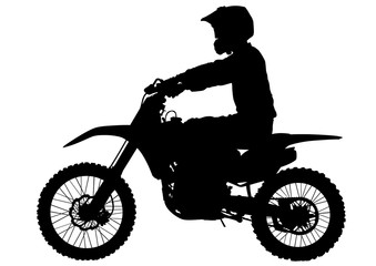 Sport motor bike on white background