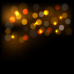 Festive lights, holiday background