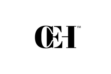 CEH Logo Branding Letter. Vector graphic design. Useful as app icon, alphabet combination, clip-art, and etc.