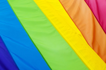 the colors of a rainbow flag