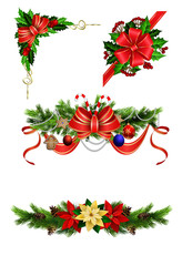Christmas decoration with bow