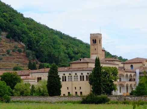 L'Abbazia di Praglia vista dal sentiero