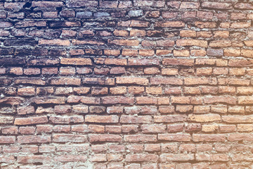 old rustic brick wall texture background