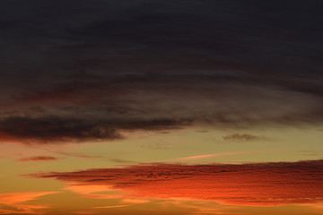 Naklejka na ściany i meble Sunset above Fox Tor Bodmin Moor Cornwall