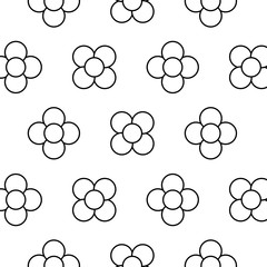 flower natural floral decoration seamless pattern vector illustration