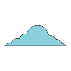 Fototapeta na wymiar cloud sky weather cumulus view scene vector illustration