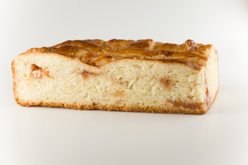 fresh cake with apple filling