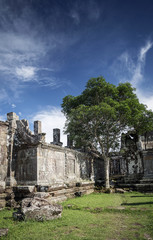 Fototapeta na wymiar preah vihear famous ancient temple ruins landmark in cambodia